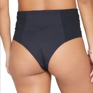 Black bikini L space Jackie bottoms high waisted